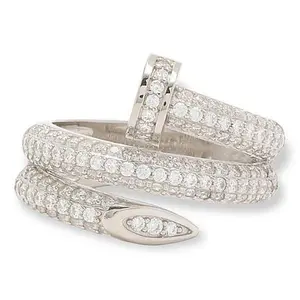 Radiance by Absolute™ 3.20ctw Nail-Design Wrap Bypass Ring