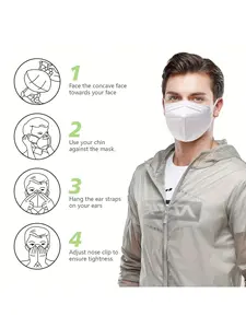 20 Pieces/60 Pieces/100 Pieces KN95 Adult Disposable Masks - Comfortable, Breathable, Skin Friendly Fabric, Unisex Adult Breathable Masks