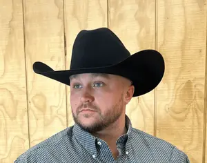 Serratelli 20X Montana Black Cattleman Crease Fur Felt Cowboy Hat