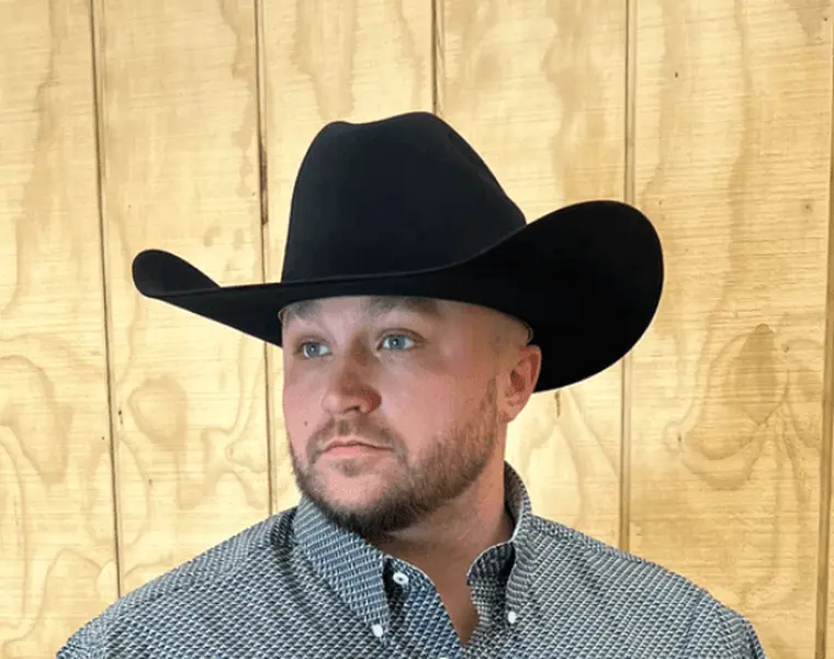 Serratelli 20X Montana Black Cattleman Crease Fur Felt Cowboy Hat