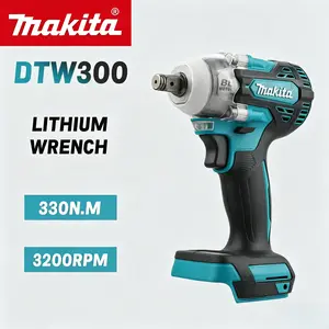 Makita DTW300 18V Cordless Brushless Impact Wrench, 1/2 Square Drive, 4-speed Control, 330N·m Max Torque, LED Work Light, Ergonomic Grip, For Automotive Repair, Machinery Maintenance And Construction Work