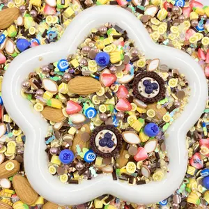 Tutti Fruity- Supermix DIY Craft Mix – Resin Rhinestones, Glitter, Clay Slices & Charms for Slime, Decoden, Snow Globes & Resin Art