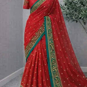 Pakistani bridal saree