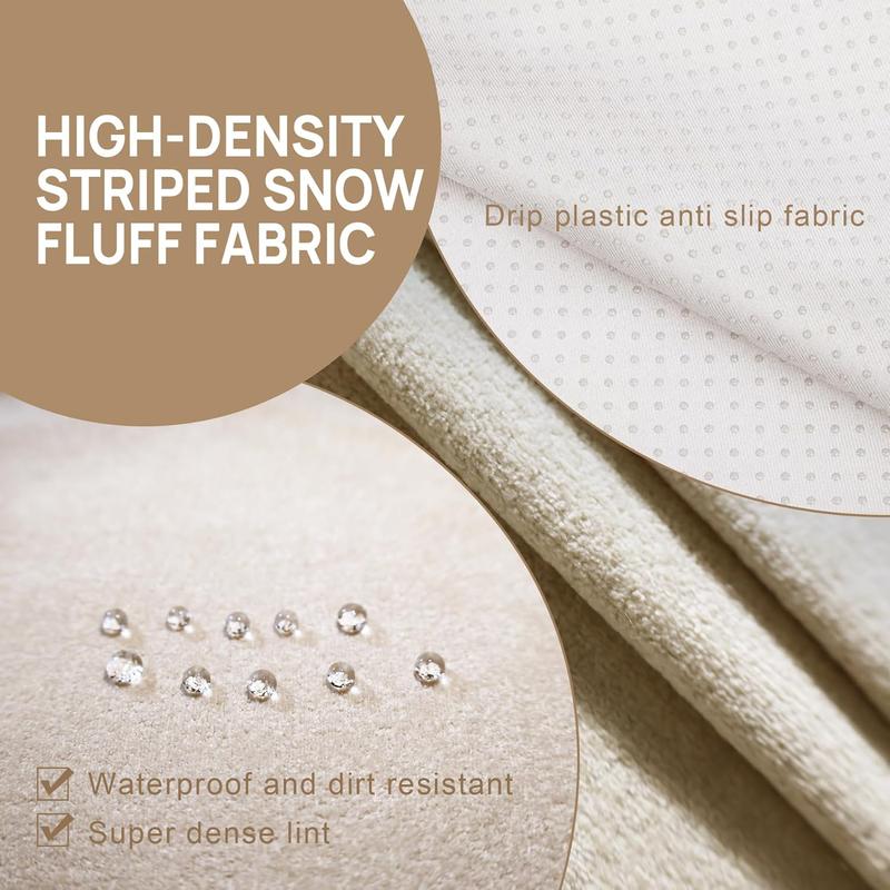 Giant Bean Bag Chair for Adults - Indoor Chaise Lounge with Neck Pillow & Ottoman, All-in-One Sponge Design, Comfy Floor Chair for Reading, Gaming, Napping, and Movies (Khaki)