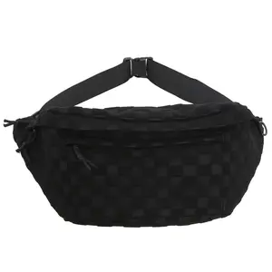 Maxoner Women's Nylon Minimalist Zipper Fanny Pack - Waterproof, Trendy, Large Athletic Bag with Adjustable Strap, Crossbody/Shoulder/Waist Wear for Workout, Travel