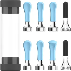 Replacement Tips for R1 Ear Camera, 8 PCS Waterproof Silicone Ear Spoon for Wet/Dry Earwax Cleaning, Original Ear Cleaner Tips Set for W3/R3/T15/X3/X17 PRO/D3Pro/T5(Spiral Structure)