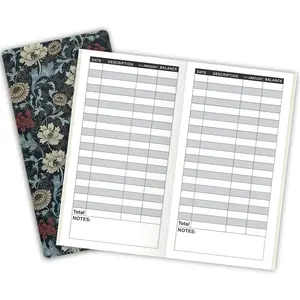 Pocket Planner Notebook with Plastic Sleeve, Account Book Planner Refills, 30Sheets, 8.25x4.25inches Regular TN Journal Notebooks, Travelers Notebook Insert for Income & Spending. Morris Mums