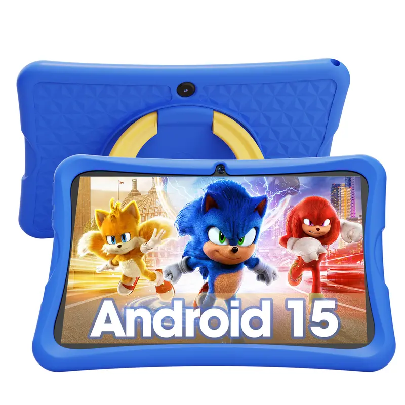 10.1" Kids Android 15 Tablet - 6GB+32GB Expandable Memory, 6000mAh Battery, Dual Camera, Eyesight-Protecting Screen, Parent Control, Child Education, WiFi, Durable Plastic Build, ARM Processor, Type-C/USB Support, Birthday/Valentine's Day Gift