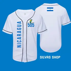 Nicaragua Unisex baseball jersey Quick Dry Unisex Breathable Water-Resistant Comfortable Man Woman