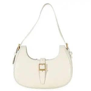 Cream Smooth Calfskin Le Fermoir Hobo