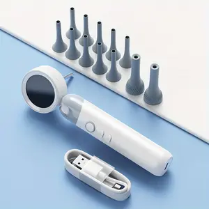 Inskam 4-in-1 Smart Ear & Nose Camera with 2 Million HD Screen - 90° Rotating Inspection Head, Rechargeable Lithium Battery, Includes Wax Removal Tools for Ears, Nose, Skin, Hair, Oral Cavity & Pets, 12 Accessories Included