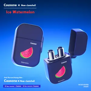 Nasal Stick Inhaler, Powerful Essential Oil, Fresh Vibe, On-The-Go, Breathe In Life, Multi Fruity Flavor with 2 Replaceable Sticks, Watermelon Flavor
