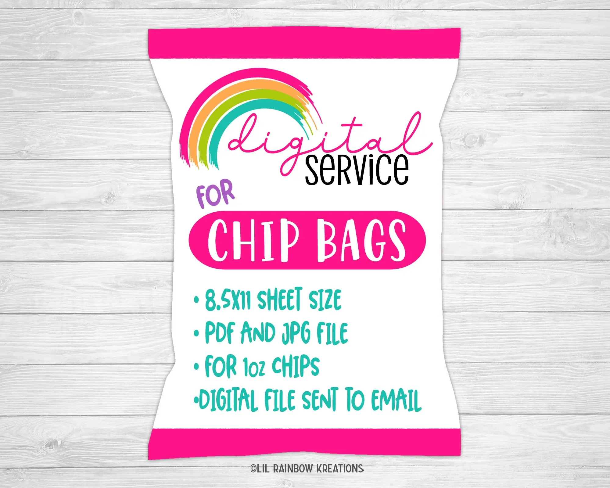 Custom Order | Digital Chip Bags