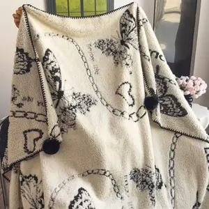 Ultra Soft Luxury Zebra Pattern Blanket, Skin-Friendly, Dual-Sided Warm, Bed Throw, Sofa Cover, Nap Blanket