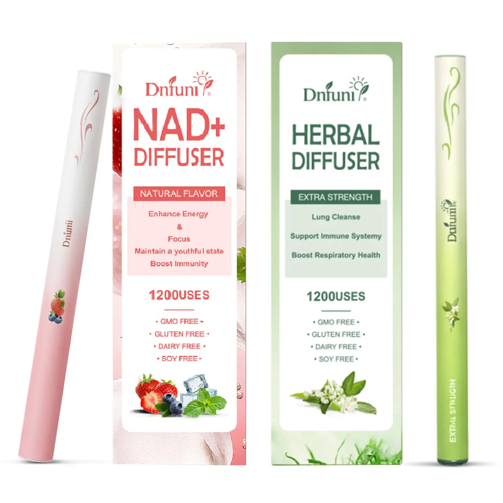 2026 Upgraded Multi-Scent Aroma Bag – 2 Scents: Herb Mullein Mint & Strawberry, Portable Long-Lasting Natural Scent