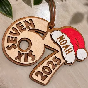 Personalized '67 Ornament Custom Name 2025 Wooden Christmas Keepsake Trending Holiday Decor