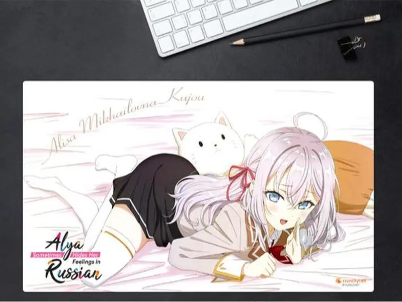 [Sale off up to 65%][Free Ship] Alya Alya Somtimes Hides Her Feelings in Russian Anime Playmat Mouse Pad (Choose your Design) Officially Licensed Brand New 3