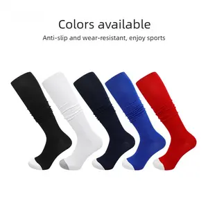 Professional long tube sports socks for baseball, thickened and non-slip ice hockey socks, breathable and sweat-absorbent rugby socks