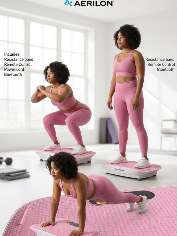 Aerilon Multi Functional Vibration Plate Exercise Machine with Sleek Design For Full Body Workout Home Gym Fitness Equipment