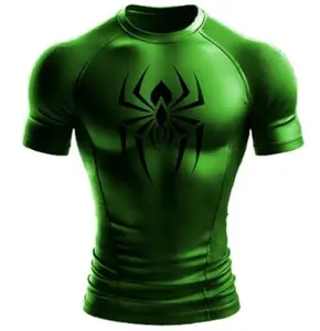 Cool Spider Graphic T-Shirt for Men – Gym-Ready, Muscle Fit, Multi-Color Options (US, Alpha, Large, Regular, Regular, Dark Green)