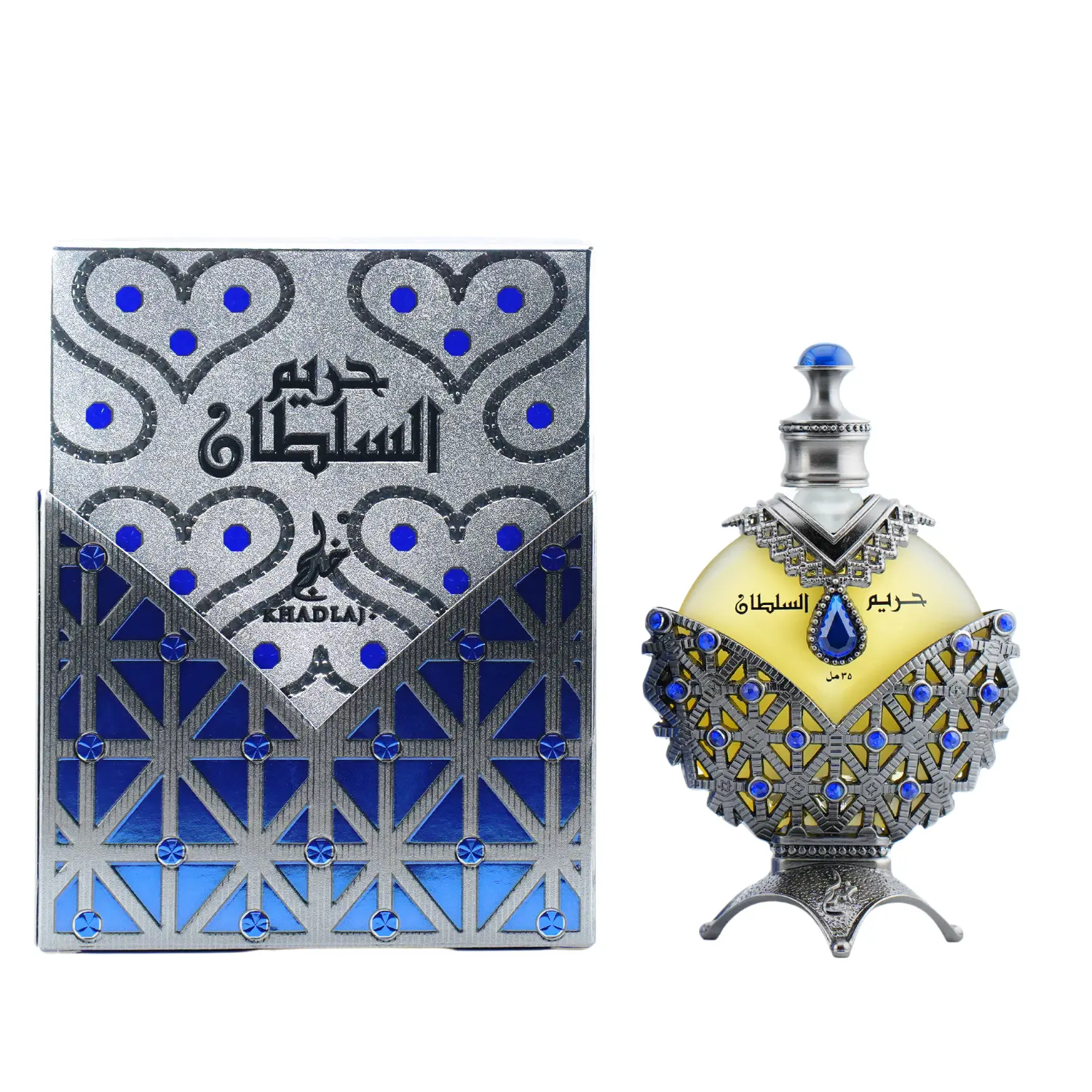 Khadlaj Hareem Al Sultan Blue – Unisex Floral Perfume Oil, 1.18 oz