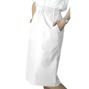 Adar Universal 2-Pocket A-Line Knee Length Nurse Scrub Skirt