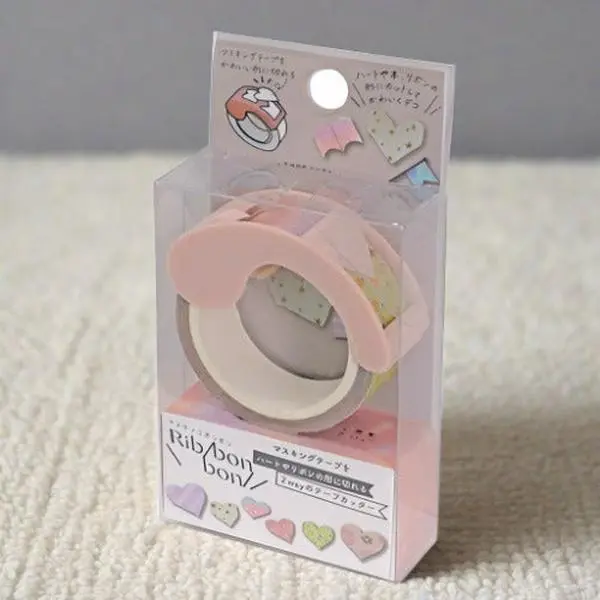 Kutsuwa 2-Way Washi Tape Cutter Set - Hearts Kutsuwa 2-Way Washi Tape Cutter Set - Hearts