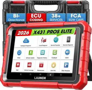 Launch X431 PROS Elite 2026 New Bidirectional Scan Tool, 38+ Services, ECU Coding, All-in-One Full System Diagnostic Scanner, Support CANFD&DoIP, FCA AutoAuth, V.A.G Guided, 2 Years Free Update