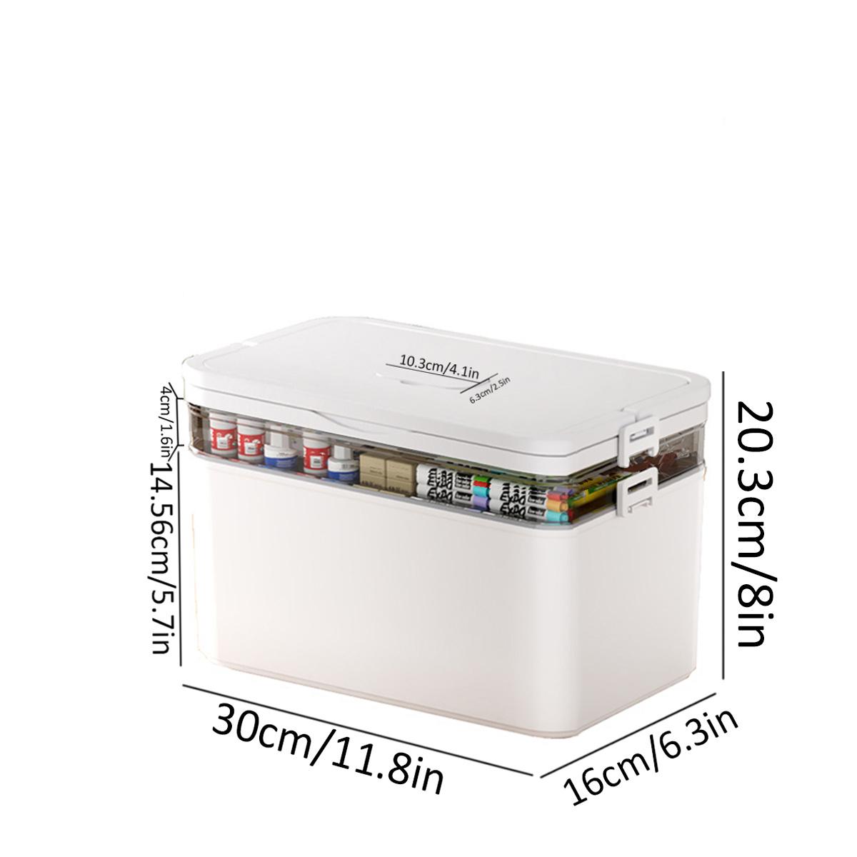 layer Plastic Storage Box | Transparent Organizing Box with Handles - Durable and Easy to Clean - Suitable for layer Plastic Storage Box | Transparent Organizing Box with Handles - Durable and Easy to Clean - Suitable for