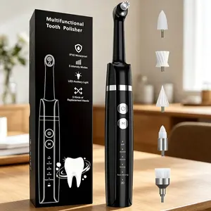 Professional Teeth Polishing Device, Multi-Mode Electric Cleaner, Soft to Super Strong Settings, Gentle for Sensitive Teeth, Effective Stain Removal
