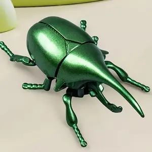 Kids Toys Clockwork Beetle Toy - Realistic Artificial Beetle with 6 Unique Colors (Red, Yellow, Green, Blue, Orange, Purple) & 6 Unique Poses, Durable PVC Trickster Gag Gift for Birthdays, Parties, Themed Events, Beetle Gifts, Novelty Gift Item, Vibrant C