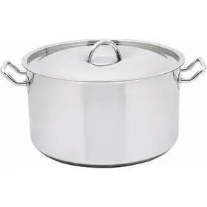212 MAIN 42qt Stainless Steel Waterless Stock Pot Cookware - Cookware Steam Pot, Large Stainless Steel Cooker for Nutrient-Kept Meal Prep