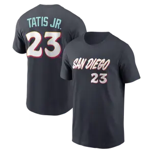 Men's Baseball Padres Team Fernando Tatis Jr. 2026 City Connect Name & Number T-Shirt - Obsidian