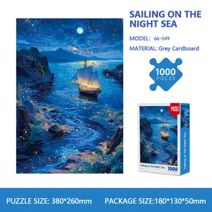 Difficult Jigsaw Puzzle with 1000 Pieces Featuring World Famous Paintings and Exquisite Landscape Paintings Suitable for Adults and Children Family Jigsaw Puzzle Intelligence Game Puzzle with Challenges.