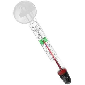Glass thermometer w/ suction cup