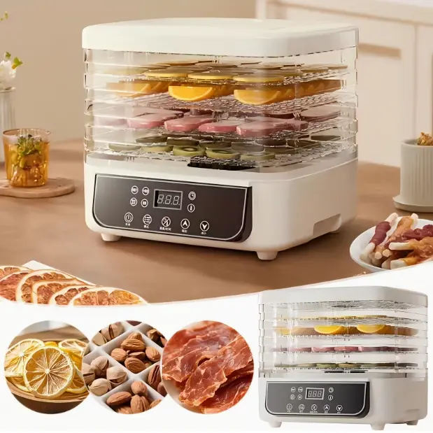 Food Dehydrator Machine Adjustable Temperature & 72H Timer, 5-Tray Dehydrators for Food and Jerky, Fruit, Dog Treats, Herbs, Snacks, Food Preservation Enthusiasts