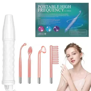 US standard plug, multifunctional 4-in-1 facial care device high-frequency facial stick, portable high-frequency facial beauty machine, suitable for women's facial, head, and neck care massagers