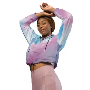Purple Aqua Windbreaker