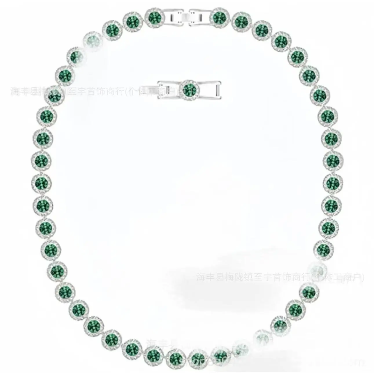 Green Crystal Roman Necklace