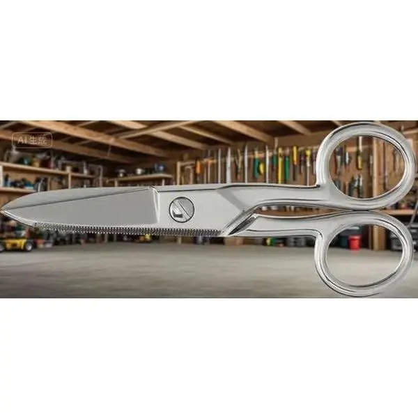 Professional Reusable Electrician Scissors - Compact Multi-Purpose Hand Tool with Ergonomic Handle, Corrosion-Resistant Nickel-Plated Stainless Steel Blades for Precision Cutting, Heavy-Duty Use, Low-Voltage Network Cabling DIY Tasks