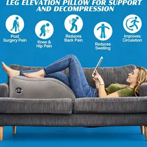 Adjustable Inflatable Leg Pillow - Knee, Hip And Back, Reduce And Boost Blood Flow for Post-Surgery And Daily Comfort