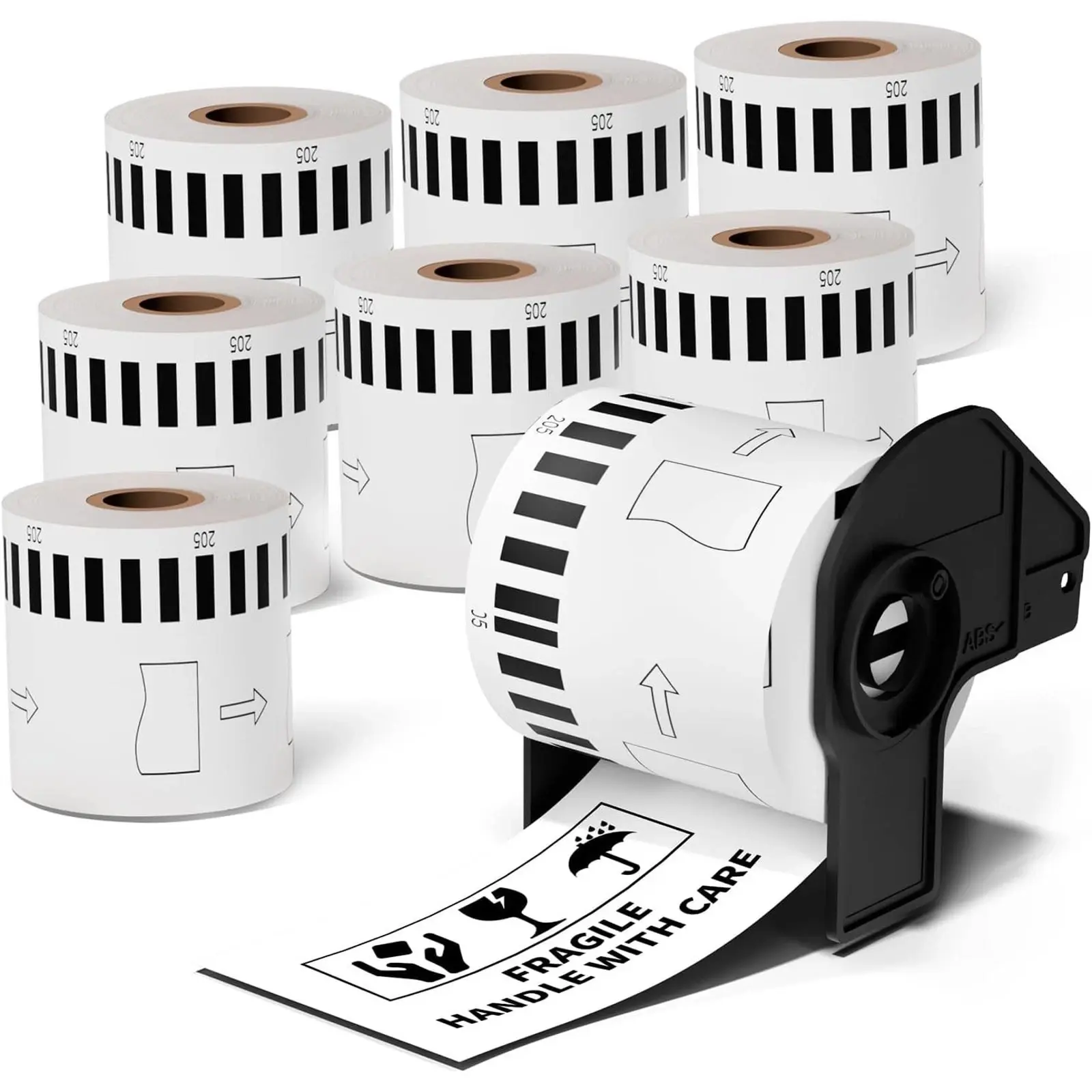 8-Pack Unistar - Brother QL Label Printer Continuous Label (2.4 in x 100 ft)