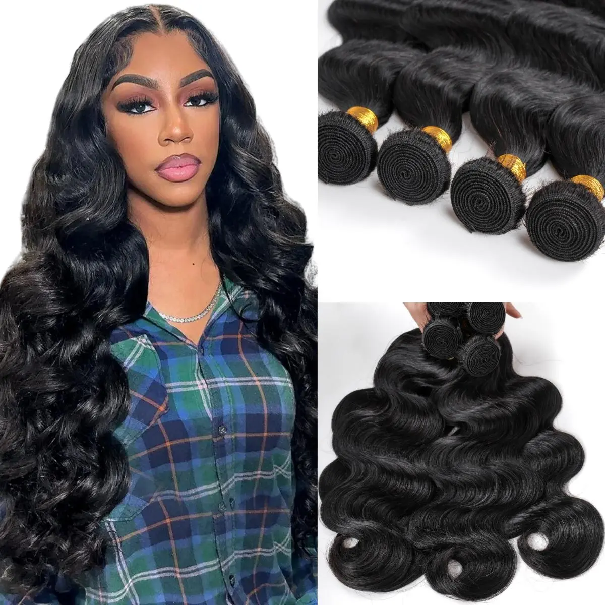 Asteria Hair Brazilian Virgin Hair Extensions Body Wave Vacation Hair Natural Black Silky Straight Human Hair Bundle #TikTokShopBacktoSchool