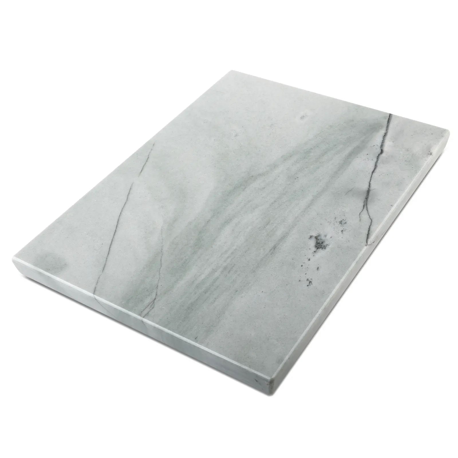 Koville Natural Quartzite Cutting Board For Kitchen,Quartzite Slab Pastry Board With Non-Slip Feet For Baking, Cheese, Charcuterie, Chocolate 16* 12 Inch(Maldivi)