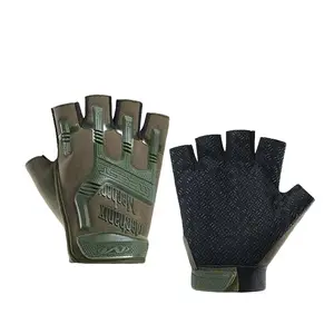 Men's Special Forces Camouflage Thin Fingerless Gloves, Tactical Half-Finger Gloves for Sports Fitness, Outdoor Cycling