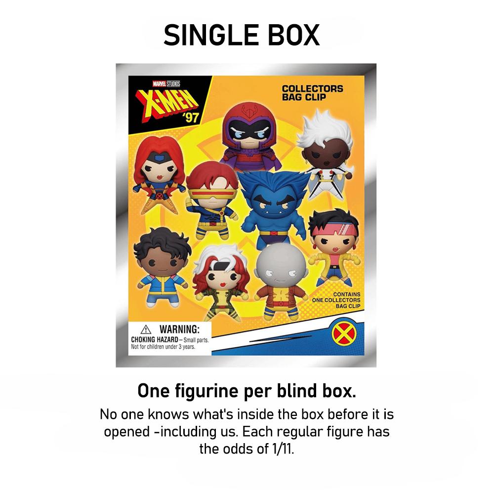 Marvel Xman 3D Keychain Blind Bag 1PC Officially Licensed Mystery Anime Figure Keyring PVC Blind Box Backpack Charm Perfect for Collectors