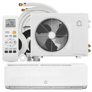 12000 BTU Mini Split AC & Heat Pump, 19 SEER2 Inverter, 115V, 6 Modes, Cools 750 Sq. Ft, Install Kit