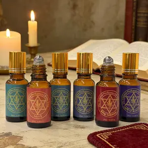Holy Lands Blessings 6-Pack Anointing Oil Set - Biblical Scents, 20ml Each, for Prayer Rituals & Spiritual Connection, Home Fragrance Supply