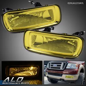 Fit For 2004-2006 Ford F-150 Yellow Lens Front Bumper Fog Light Lamps w/ Bulbs