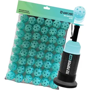 Mini Tee Popper and Mini Popper Ball Pack Bundle, 48 Pack of Balls, Baseball Training Equiptment